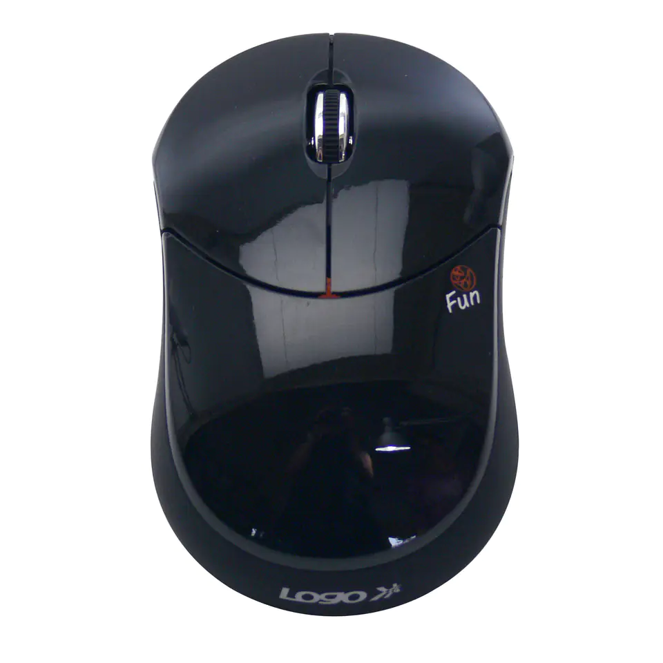 ⁨Logo Mouse Fun, 1000DPI, 2.4 [GHz], optical, 3 kl., wireless, black⁩ at Wasserman.eu