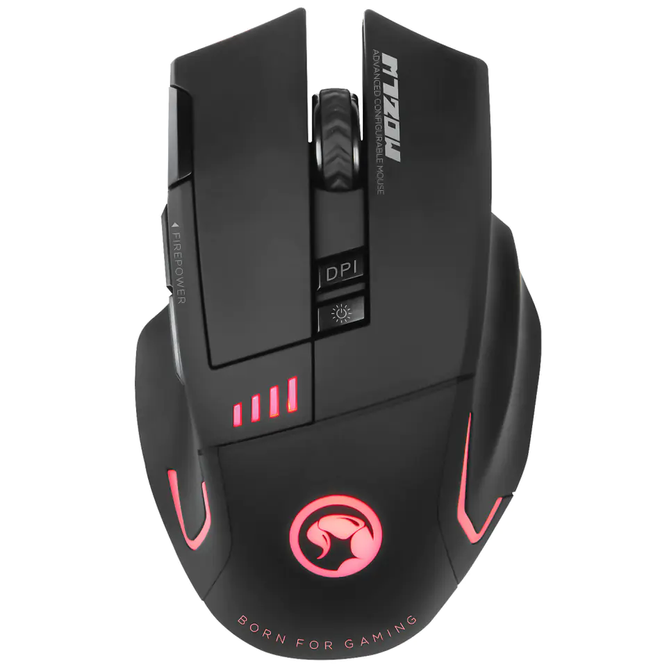 ⁨Mysz bezprzewodowa, Marvo M720W, czarna, optyczna, 4800DPI⁩ w sklepie Wasserman.eu
