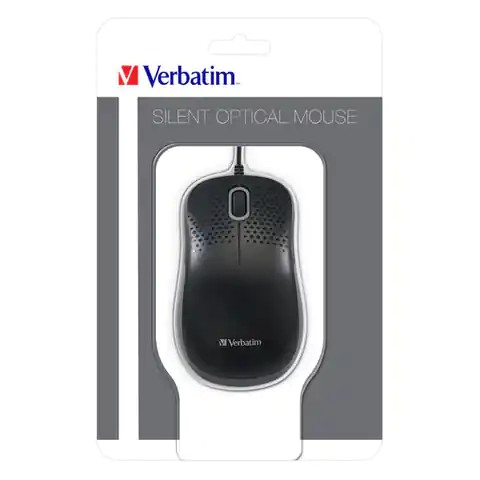 ⁨Verbatim Mouse 49024, optical, 3 kl., USB cable, black⁩ at Wasserman.eu