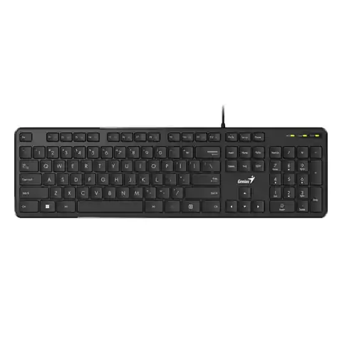 ⁨Genius Slimstar M200, keyboard CZ/SK, classic, quiet type wired (USB), black, no⁩ at Wasserman.eu