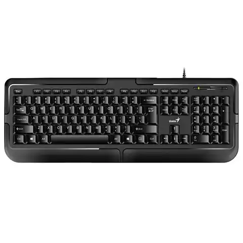 ⁨Genius KB-118, keyboard CZ/SK, classic, waterproof wired type (USB), black⁩ at Wasserman.eu