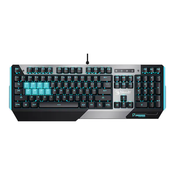 ⁨A4Tech B865, CZ keyboard, for gaming, switches lk optical wired type (USB), black⁩ at Wasserman.eu