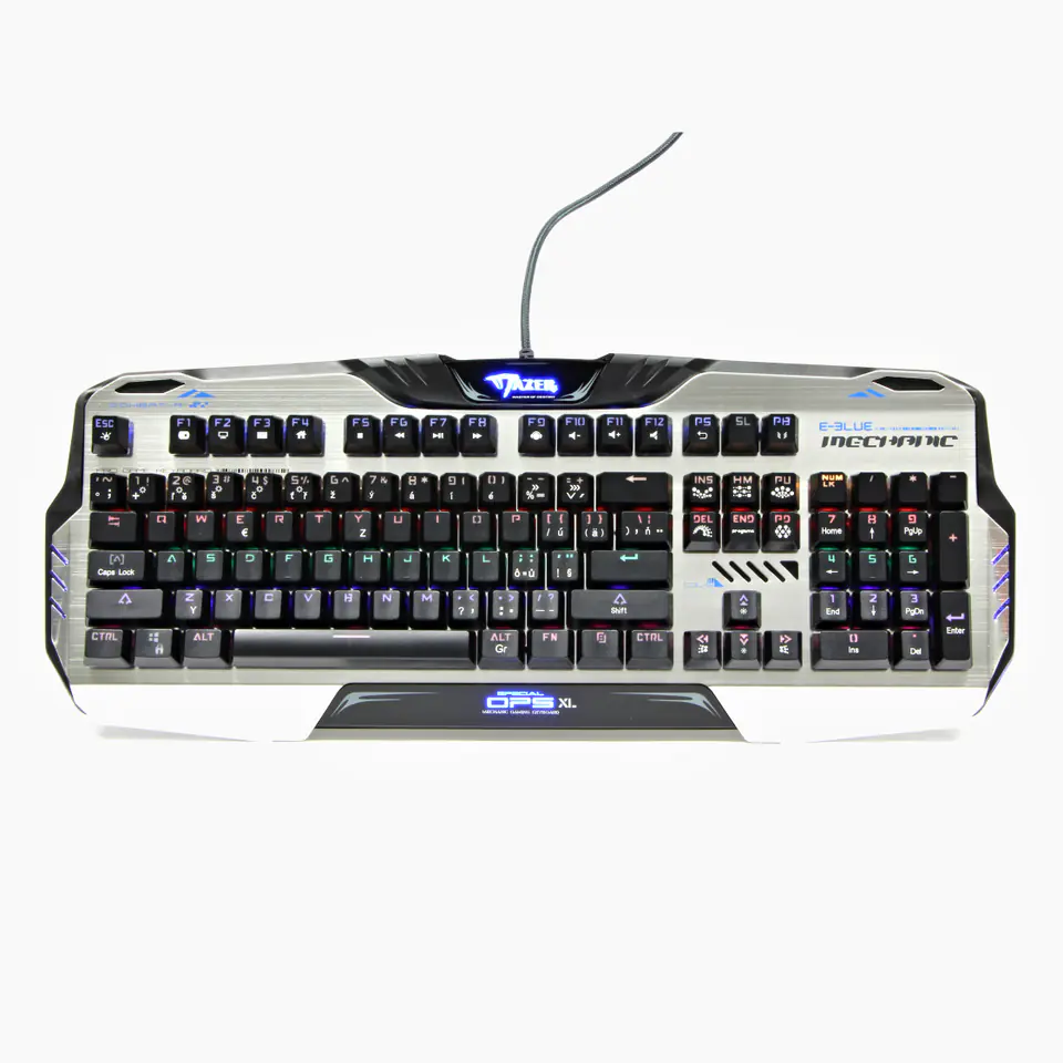 ⁨E-blue Mazer Mechanical 729, CZ keyboard, gaming, backlit, brown switches wired (USB), black, mechanical⁩ at Wasserman.eu