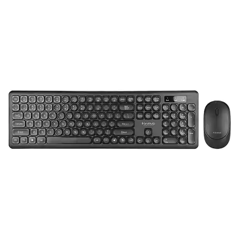 ⁨Marvo DCM003WE BK, keyboard with wireless mouse, US, office, wireless black⁩ at Wasserman.eu