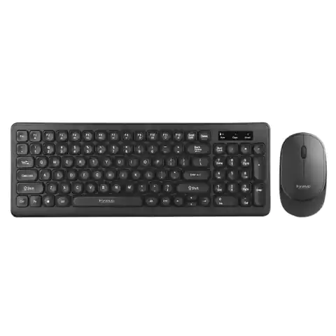 ⁨Marvo DCM004WE BK, keyboard with wireless mouse, US, office, wireless black⁩ at Wasserman.eu