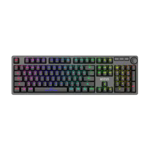 ⁨Marvo KG954 EN, US keyboard, gaming, mechanical wired type (USB), black, yes, backlit⁩ at Wasserman.eu