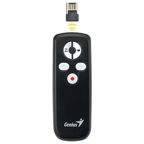 ⁨Prezenter 2.4Ghz, media pointer, USB, plug & play, czarny⁩ w sklepie Wasserman.eu