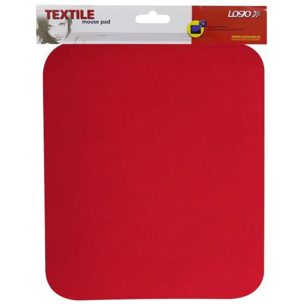 ⁨Mouse pad, soft, red, 24x22x0,3 cm, Logo⁩ at Wasserman.eu