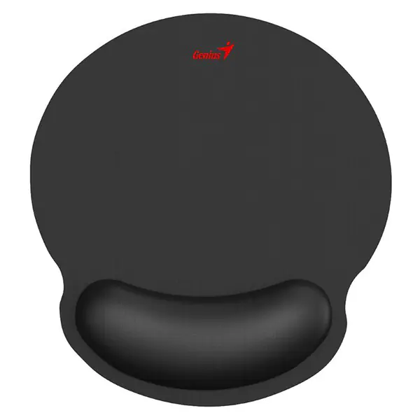 ⁨Podkładka pod mysz G-WMP 100, z podkładką żelową, tkanina, antypoślizgowa, czarna, 25 mm, Genius⁩ w sklepie Wasserman.eu