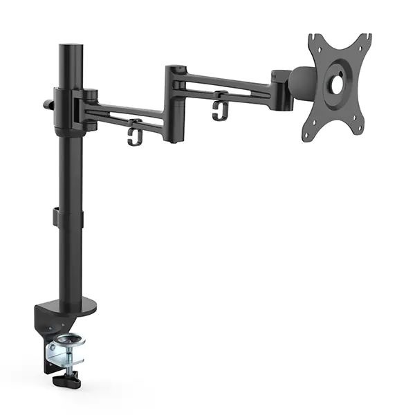 ⁨Adjustable Monitor Holder, 10KG, Clamp, 17"-30", swivel, 75x75/100x100, black⁩ at Wasserman.eu