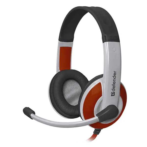 ⁨Defender Warhead G-120, Gaming Headset, słuchawki z mikrofonem, przewodowa, biało-czerwony, 2x 3.5 mm jack⁩ w sklepie Wasserman.eu