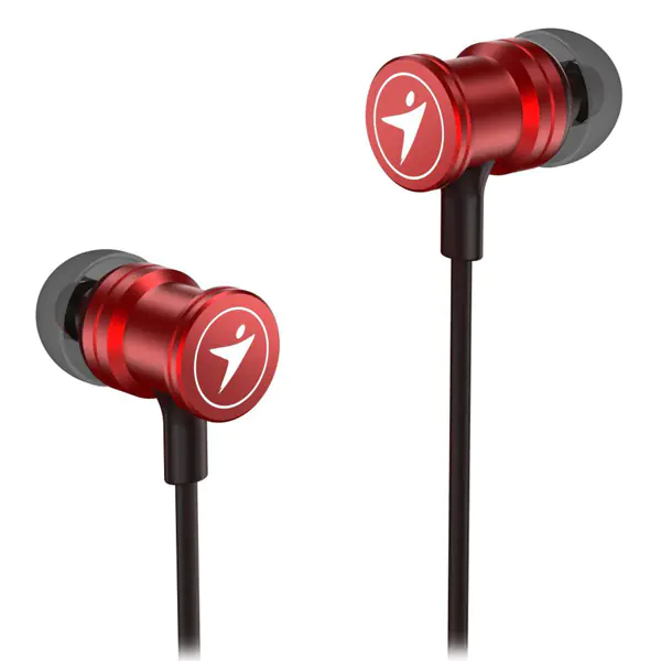 ⁨Genius HS-M316, headphone with microphone, in-line volume control, red, 2.0, in-ear, 3.5 mm jack⁩ at Wasserman.eu