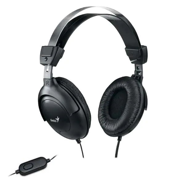 ⁨Genius HS-M505X, headphone with microphone, black, 3.5 mm jack⁩ at Wasserman.eu