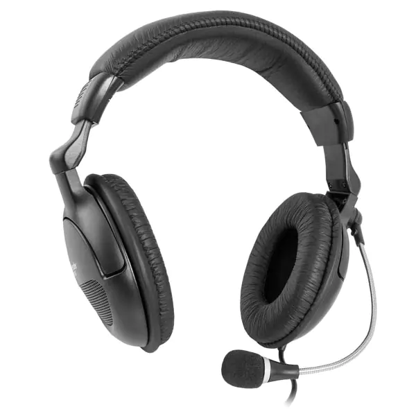 ⁨Defender Orpheus HN-898, headphones with microphone, volume control, black, lockable, 2x 3.5 mm jack⁩ at Wasserman.eu