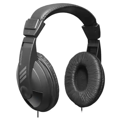 ⁨Defender Gryphon 751, headphones, volume control, black, lockable, 3.5 mm jack⁩ at Wasserman.eu