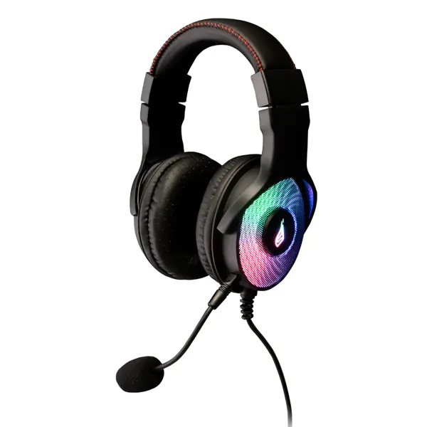 ⁨Surefire Harrier 360, słuchawki z odłączanym mikrofonem, przewodowa, czarna, 7.1 surround sound (Virtual), USB⁩ w sklepie Wasserman.eu