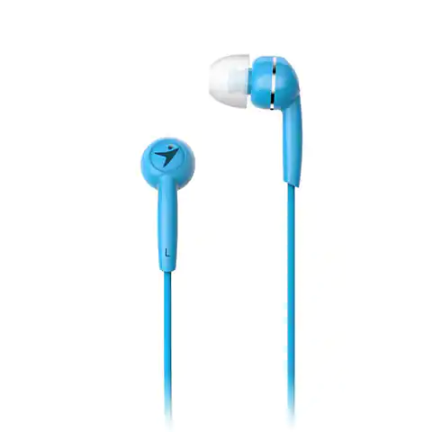 ⁨Genius HS-M320, headphones, in-line without volume control, blue in-ear type 3.5 mm jack⁩ at Wasserman.eu