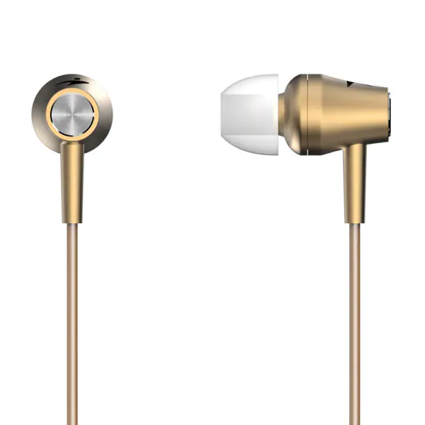 ⁨Genius HS-M360, słuchawki, bez regulacji głośności na przewodzie, złote, douszne typ 3.5 mm jack⁩ w sklepie Wasserman.eu