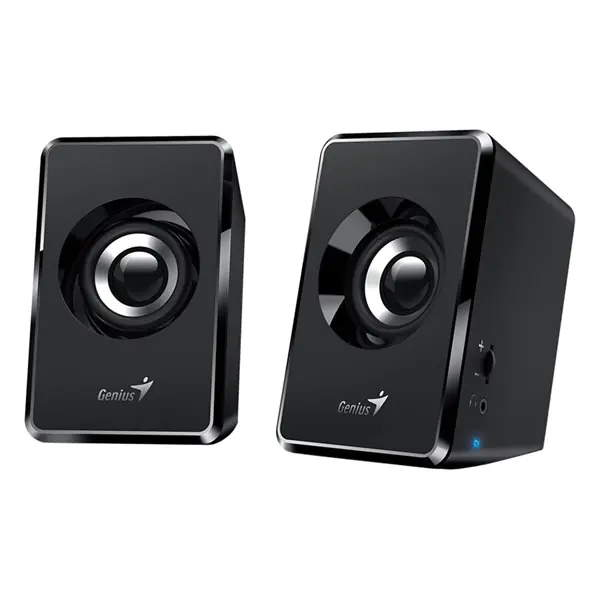 ⁨Genius Speakers SP-U125, 2.0, 3W, black, volume control, 3.5 mm jack (USB), 150Hz-20kHz⁩ at Wasserman.eu