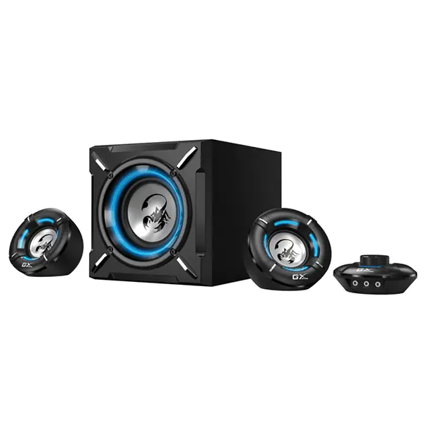 ⁨Genius Speakers SW-G2.1 1000, 2.1, 26W, black, volume control, 3.5 mm jack, 60Hz~20kHz⁩ at Wasserman.eu