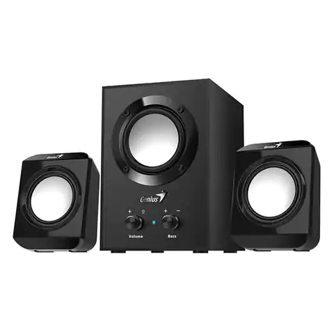 ⁨Genius speakers SW-2.1 300, 2.1, 10W, black, volume control, bass control, 3,5 mm jack, 40Hz~20kHz⁩ at Wasserman.eu