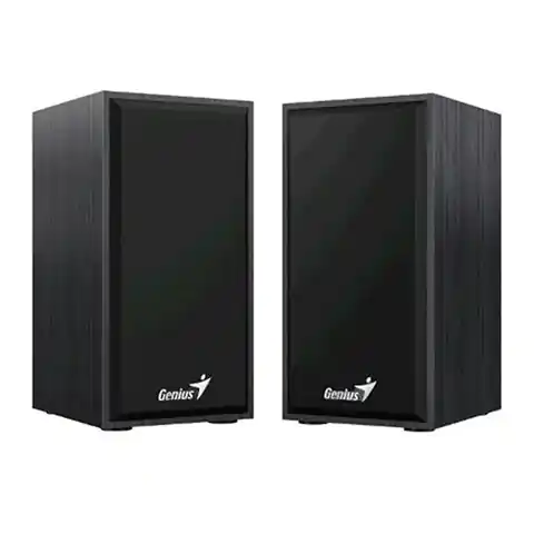 ⁨Genius Speakers SP-HF180, 2.0, 6W, black, volume control, wooden, 150Hz-20kHz⁩ at Wasserman.eu