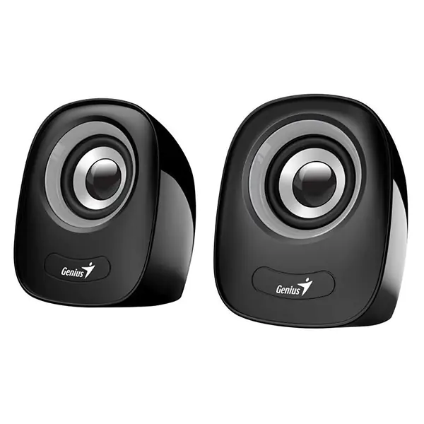 ⁨Genius Speakers SP-Q160, 2.0, 6W, B/W, Volume control, Tabletop Speakers, 3.5 mm Jack (USB), 150Hz-20kHz⁩ at Wasserman.eu