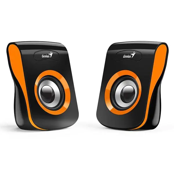 ⁨Genius speakers SP-Q180, 2.0, 6W, black-orange, volume control, table, 150Hz-20kHz⁩ at Wasserman.eu