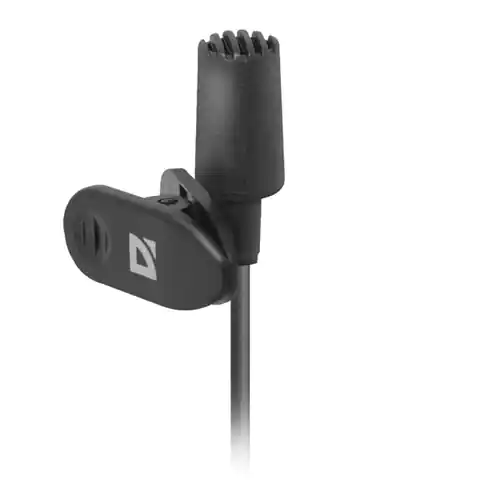 ⁨Defender, clip-on microphone, MIC-109, no volume control, black, hands-free⁩ at Wasserman.eu