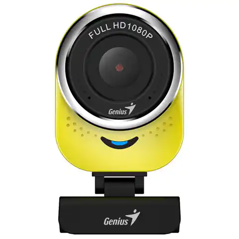 ⁨Genius webcam Full HD QCam 6000, 1920x1080, USB 2.0, yellow, Windows 7 and vyšší, FULL HD, 30 FPS⁩ at Wasserman.eu