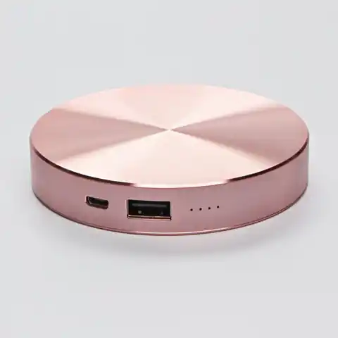 ⁨Powerbank, Li-ion, 5V, 6000mAh, for charging phones and other devices, W0608P, 1 connector, pink⁩ at Wasserman.eu
