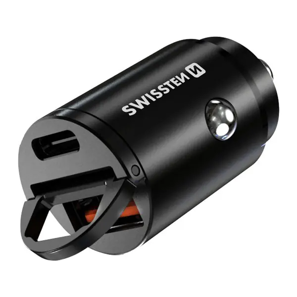 Ładowarka samochodowa SWISSTEN 30W, 2-portowy, USB-C, USB-A, USB Supercharge w sklepie Wasserman.eu