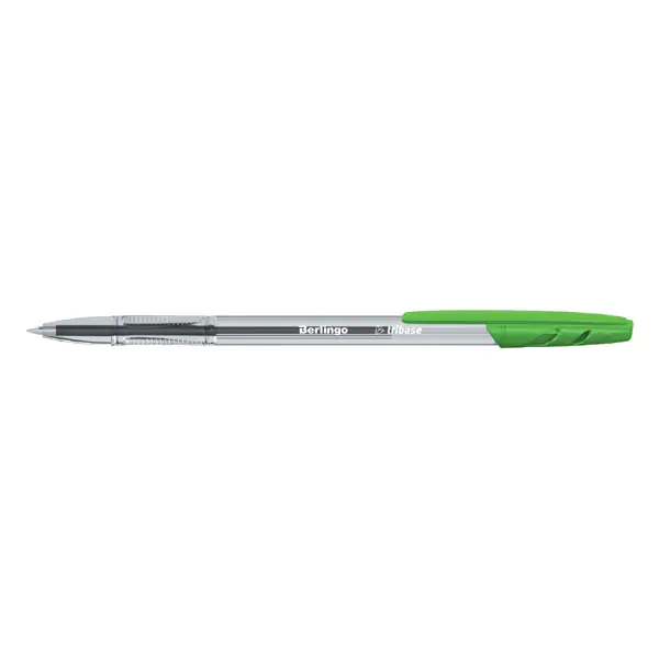 ⁨Berlingo, ball pen, green, 50pcs, 1mm, Tribase⁩ at Wasserman.eu