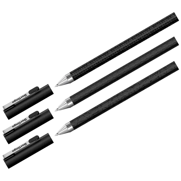 ⁨Berlingo, ball pen, blue, 24pcs, 0.5mm, DoubleBlack⁩ at Wasserman.eu