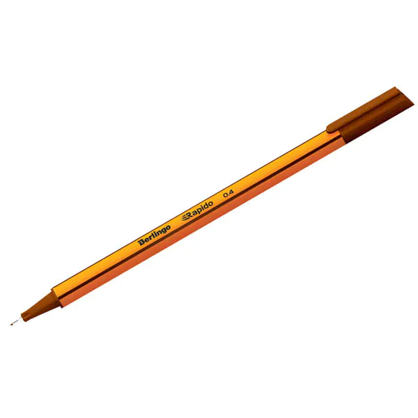 ⁨Berlingo, Rapido fineliner, brown, 12pcs, 0.4mm⁩ at Wasserman.eu
