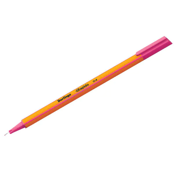 ⁨Berlingo, Rapido fineliner, pink, 12pcs, 0.4mm⁩ at Wasserman.eu