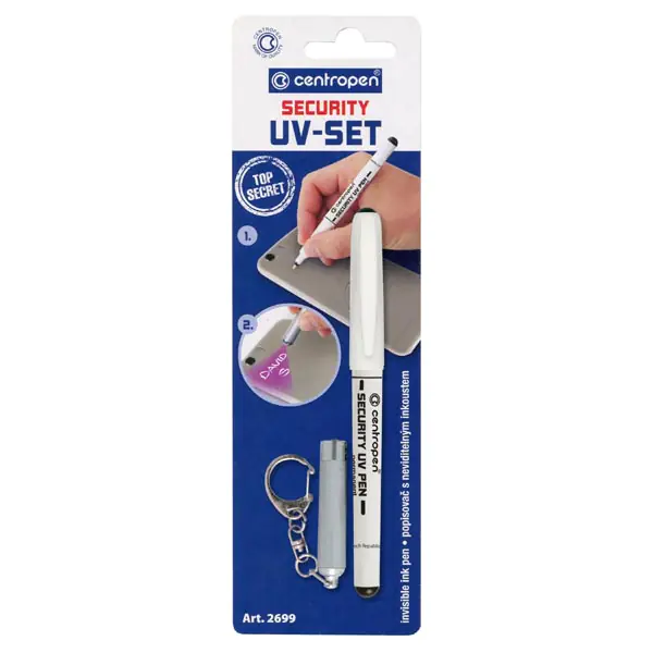 ⁨UV MARKER WITH FLASHLIGHT "Security UV - SET 2699" CENTROPEN⁩ at Wasserman.eu