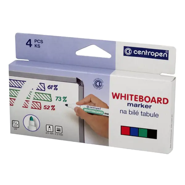 DRY-ERASE MARKERS "Whiteboard Marker 8559" 4 colors CENTROPEN at Wasserman.eu