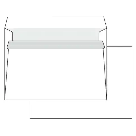 ⁨Self adhesive envelope, C6, 114 x 162mm, white, Krpa, mail, 1000pcs.⁩ at Wasserman.eu