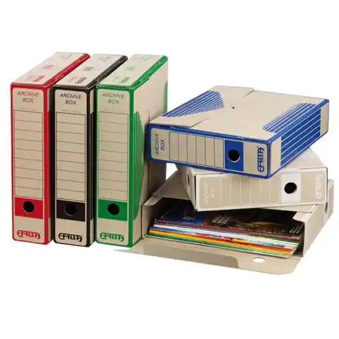 ⁨Box archiwum, A4, 75mm, biały, Emba⁩ w sklepie Wasserman.eu