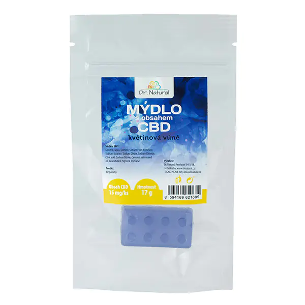 Mydło zawierające CBD, 17g, kwiatowy, z przeciwutleniaczami, Dr. Natural w sklepie Wasserman.eu