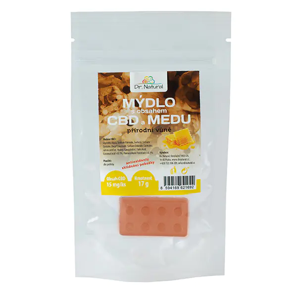 Mydło mydło z cbd i miodem, 17g, naturalny, z przeciwutleniaczami, Dr. Natural w sklepie Wasserman.eu