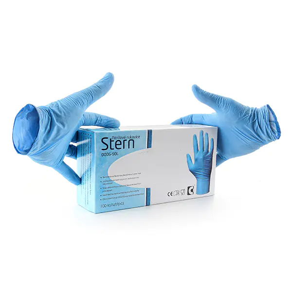 ⁨Disposable Gloves 7"/S, blue, 100pcs, nitrile, STERN⁩ at Wasserman.eu