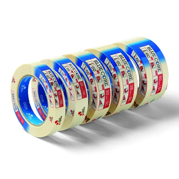 ⁨Taśma Pakowa, CORE, papierowa, Schuller Eh,klar, żółta, 30mm, 50m, EOL⁩ w sklepie Wasserman.eu