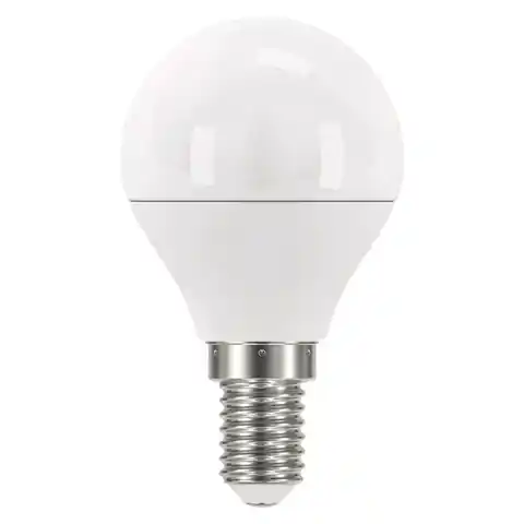 ⁨LED żarówka EMOS Lighting E14, 220-240V, 5W, 470lm, 2700k, ciepła biel, 30000h, Mini Globe 45x78mm⁩ w sklepie Wasserman.eu