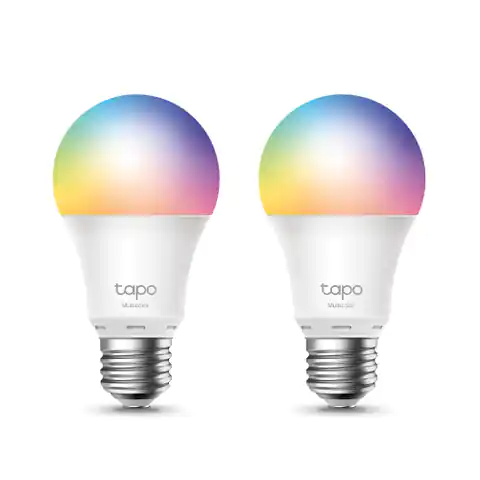 ⁨LED żarówka TP-LINK Tapo L530E, E27, 220-240V, 8.7W, 806lm, 6000k, RGB, 15000h, chytrá Wi-Fi žárovka, 2 kusy v balení⁩ w sklepie Wasserman.eu