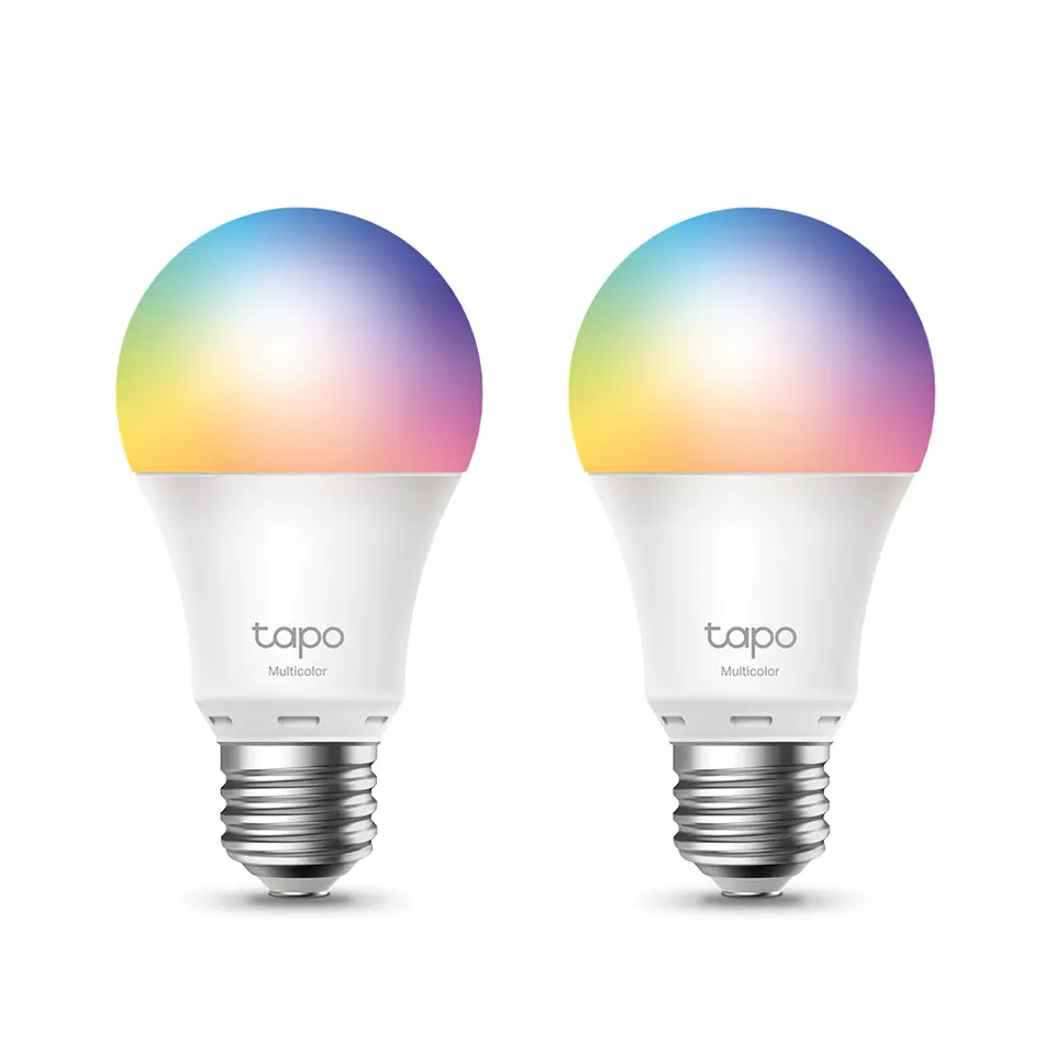 ⁨LED żarówka TP-LINK Tapo L530E, E27, 220-240V, 8.7W, 806lm, 6000k, RGB, 15000h, chytrá Wi-Fi žárovka, 2 kusy v balení⁩ w sklepie Wasserman.eu