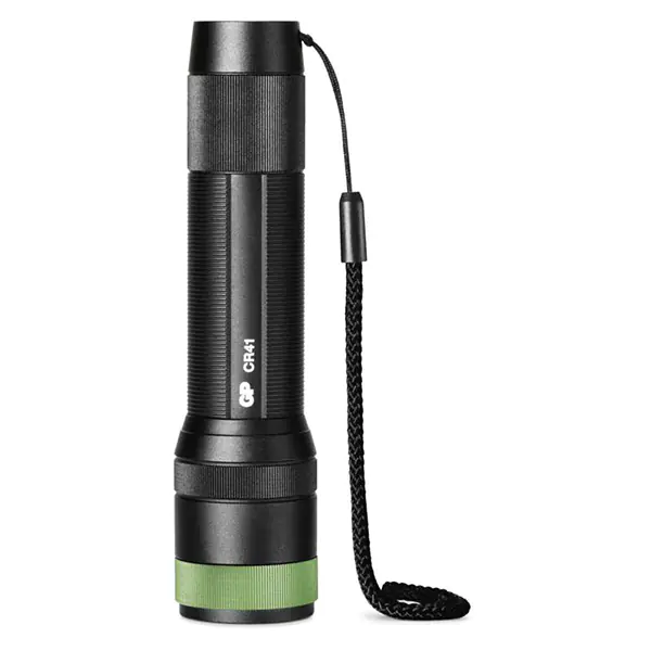 ⁨LED Flashlight, Li-Ion 3,7V/2500mAh, metal, black, 650lm, CR41⁩ at Wasserman.eu