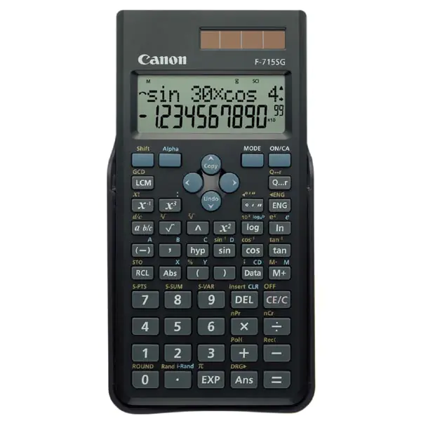 ⁨Canon F-715SG Calculator, black, school, 12 digits⁩ at Wasserman.eu