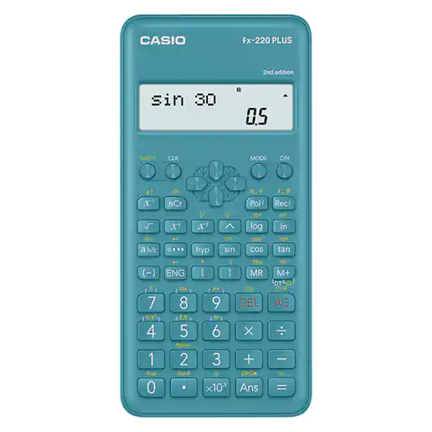 ⁨Casio FX 220 PLUS 2E CASIO Calculator, blue, school⁩ at Wasserman.eu